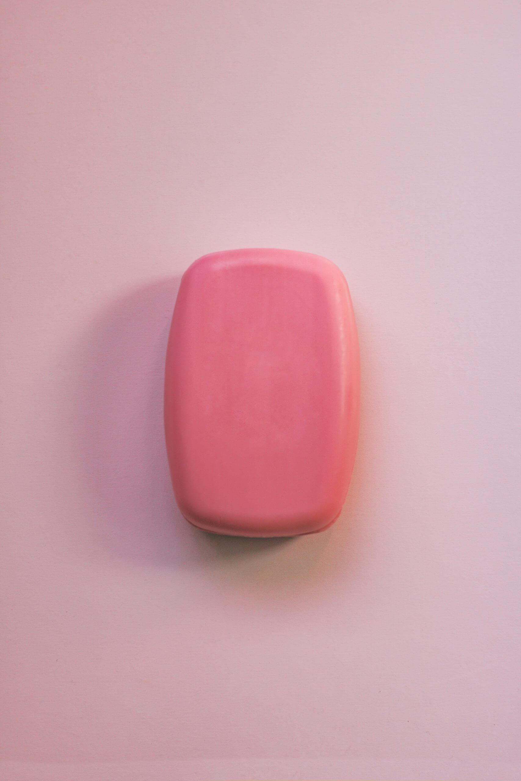 Pink bar of soap